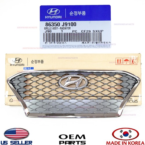 Genuine Front Bumper Radiator Grille KONA 2018-2021 OEM Hyundai With Chrome - Picture 2 of 2