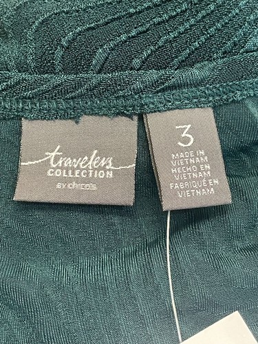NWT Chico's Long Sleeve Cardigan Boho Dark Green Size 3 Women's Sweater - Picture 5 of 8