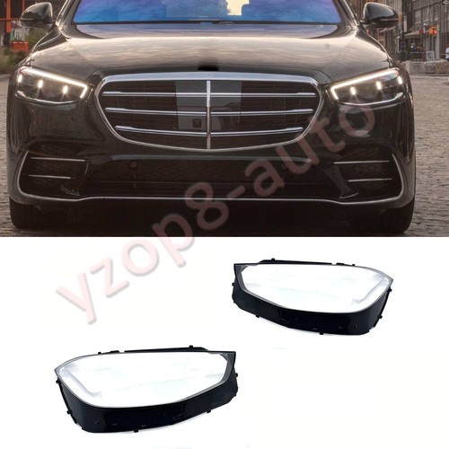 For Mercedes-Benz S-Class W223 2021-2023 Left & Right Headlight Lens Cover - Bild 4 von 8