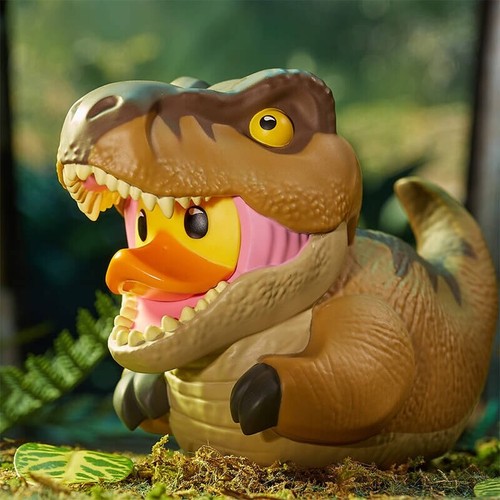 TUBBZ 1ST Edition Jurassic Park T-REX Official Collectible Duck Figure JEEP - Picture 2 of 7