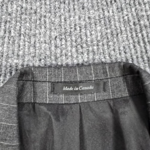 Vintage Lauren Ralph Lauren Suit Mens 40 Gray Striped Wool 40 Jacket 36x32 Pants - Picture 6 of 24