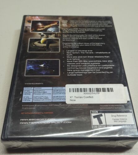 X3 Terran Conflict 2.0 (PC, 2008) CD-ROM PC Sealed - Bild 2 von 2