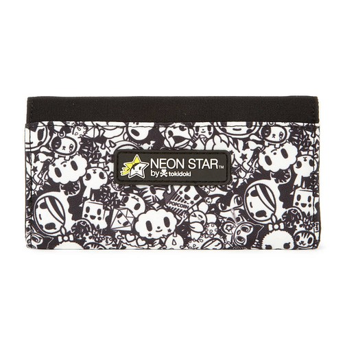tokidoki Wallet Owl Glittery Hearts Black & White Characters Neon Star New - Picture 3 of 6