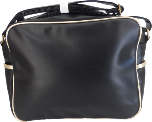 Gola Classic Retro Black/Gold Messenger Bag - Picture 2 of 3