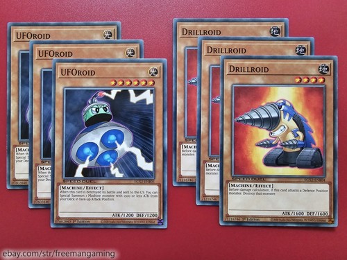 Yugioh Syrus Truesdale Vehicroid Deck 63 Card Drillroid Steamroid UFOroid Anime - Picture 3 of 13