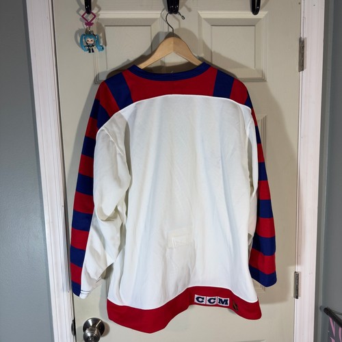 Camiseta deportiva 1992 NHL All Star Game talla 48 CCM Campbell 75th Maska Center blanco hielo de colección - Imagen 2 de 10