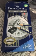 Lightly used Faber-Castel Graphite Sketch Set Pencils 2H HB B 2B 4B 6B