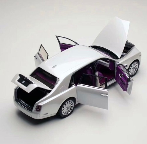 1/18 Rolls Royce Phantom 2023 limited 299 pcs Rare Diecast model white Gift - Picture 4 of 6