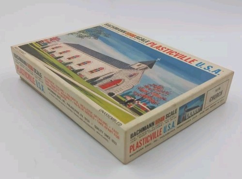 Vintage Bachmann 027 (O-27) Scale Church 1818 Train Set Stained Glass Complete - Picture 2 of 9