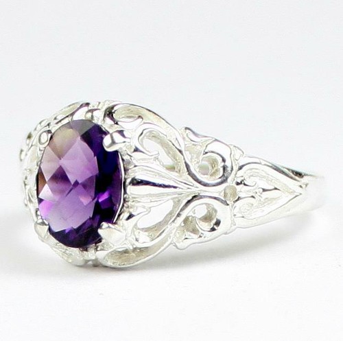 925 Sterling Silber Damen Ring, Amethyst, SR113 - Bild 2 von 5