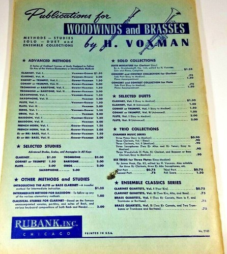 Vintage Rubank, Advanced Method, Cornet or Trumpet Vol. 1 - Picture 3 of 3