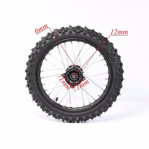 14" inch Front Wheel 60/100-14 Tyre Rim pit pro Atomik Dirt Bike 70cc 125cc 110c - Picture 2 of 4