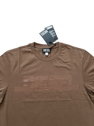Diesel T-Just Maglietta T-Shirt NWT $80 Brown Size S - Picture 2 of 4