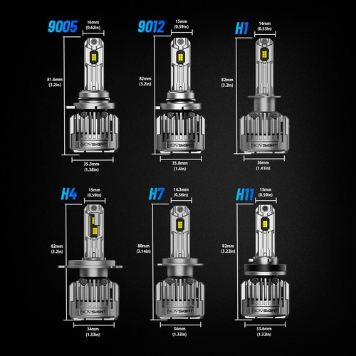 2Pcs 9005 HB3 LED Headlight Super Bright Bulbs White 6500K 36000LM Double Beam - Picture 11 of 13