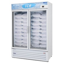 Turbo Air TGIM-49W-N 54" Indoor Ice Merchandiser w/ Glass Door, Auto Defrost,...