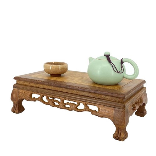Retro Chinese Wood Fishbowl Display Vase Pot Planter Stand Bonsai Vase Rack Base - Picture 6 of 41