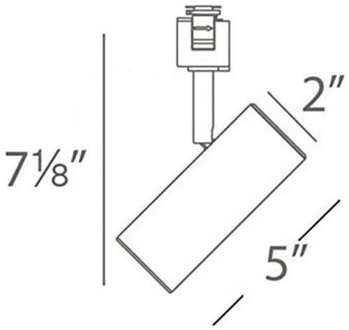 WAC Lighting LED2010 Silo X10 "L Track" Head LED Track Light, Brushed Nickel - Picture 21 of 21