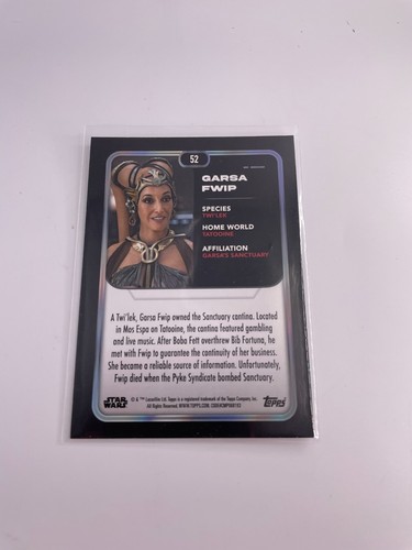 2023 Topps Star Wars Garsa Fwip Silver Foil - Picture 4 of 4