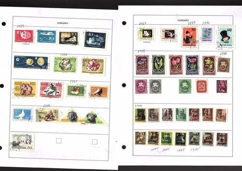 Hungary stamps 1800s to 1960 mh used OVERPRINT album pages 980+ stamps (MB31 - Picture 18 of 22