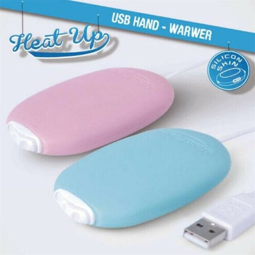 Mini USB Rechargeable Hand Warmer with Plush Cover Portable Pocket Winter Warm - Picture 5 of 13