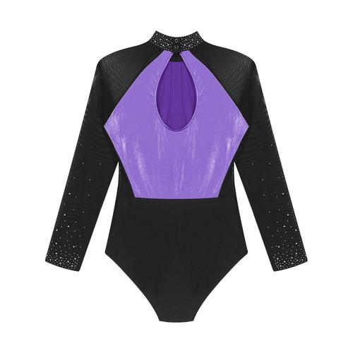 Mujer Ropa de Baile Brillante Body Atlético Leotardo Una Pieza Unitard Ballet - Imagen 53 de 115