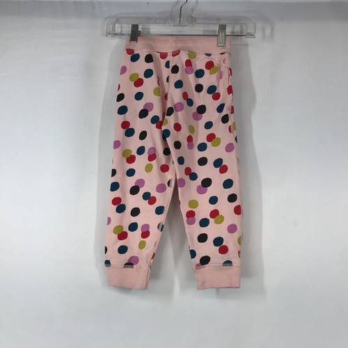 HANNA ANDERSSON - GIRLS 100CM US 4 - PINK POLKA DOTS DRAWSTRING WAIST SWEAT PANT - Picture 2 of 3