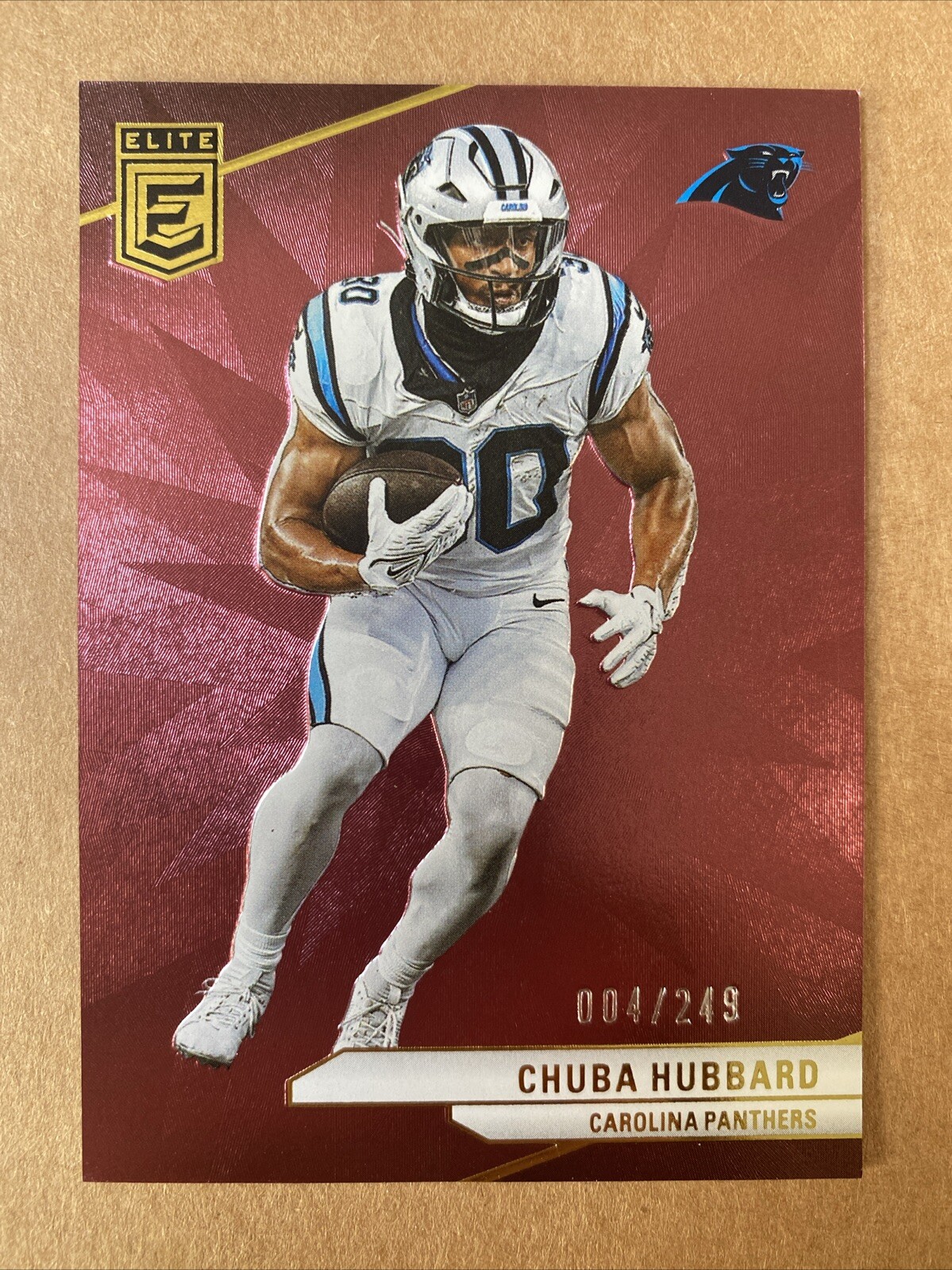 CHUBA HUBBARD 2024 Donruss Elite MAROON /249 *ab
