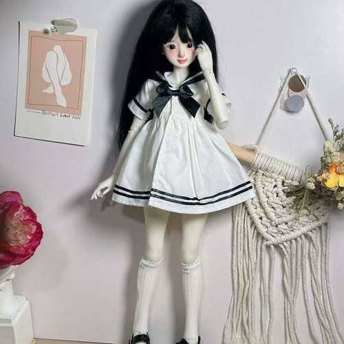 Fashion Doll Sailor Suit Princess Long Skirt for 1/4 1/6 BJD 30/45cm Dolls - Picture 5 of 14
