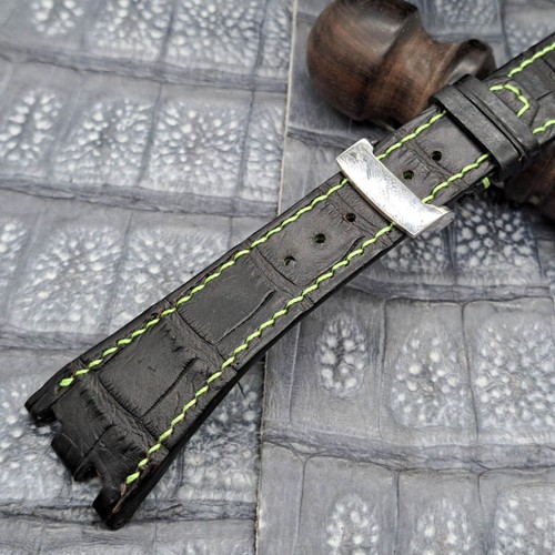 28mm/18mm Exotic Leather Watch Band Military Fashion Bespoke Minimalist Design - Picture 13 of 16