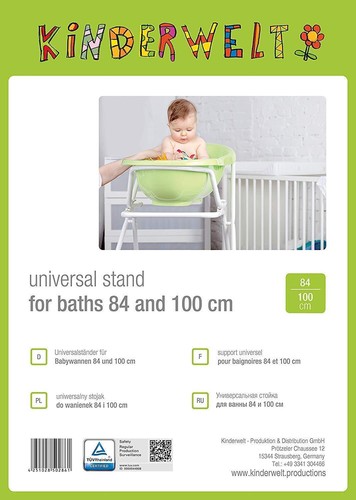 Hippo grün Baby Badewanne XXL 100 cm mit Stöpsel + Badewannenständer + Ablaufsch - Bild 6 von 6