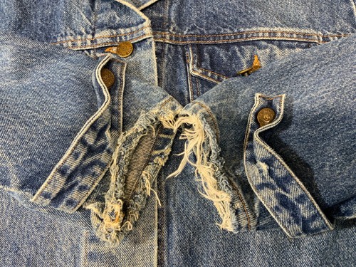 Vintage Hunt Club Denim Jean Chore Jacket 2XL Blue Medium Wash 90s - Picture 5 of 5