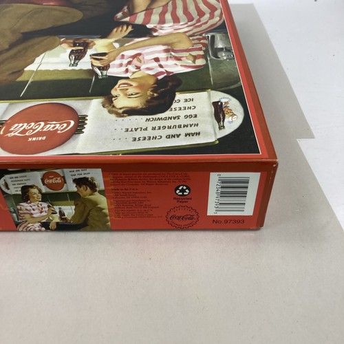New Sealed Coca Cola 1000 Piece Puzzles Couple At Diner Counter - Picture 8 of 17