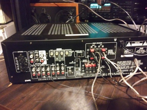 Testé et de travail Noir JVC RX-664VBK Control Récepteur Avec Phono & LIVRET Nice! - Photo 5 sur 8