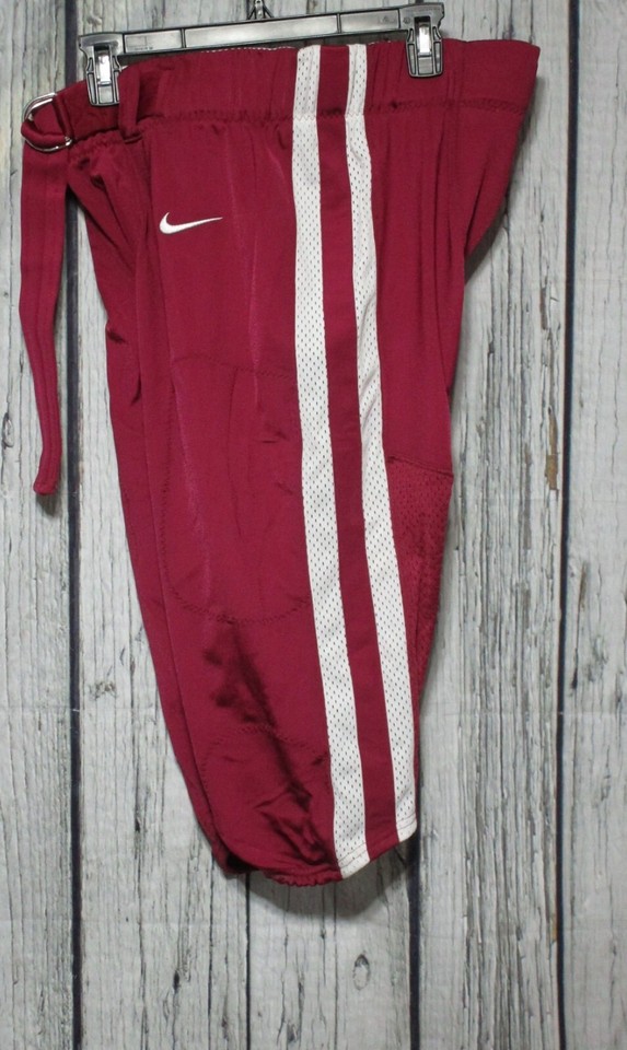 Nike Football Pants Men's XL Maroon White Striped CI3771612 Vapor Pro