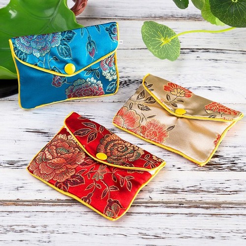 12Pcs Chinese-Traditional Brocade Pouch Coin Purse Embroidery Pouch Jewelry Bags - Bild 8 von 18