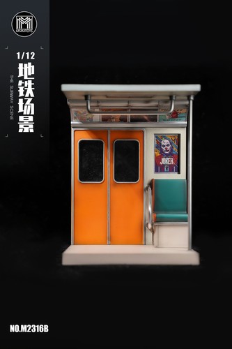 MMMTOYS 1/12th The Subway Scene Platform per Action Figure Accessorio Arancione Ver. - Foto 4 di 8