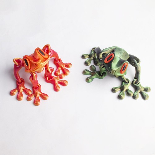 Lindas Mini Ranas Impresas en 3D con Pies Magnéticos, Rana Articulada Impresa en 3D - Imagen 11 de 19