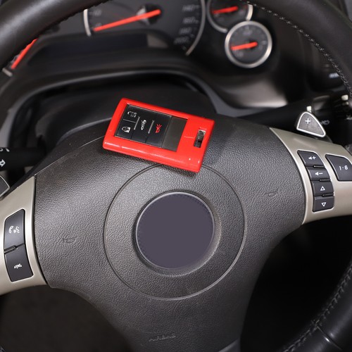 Red Remote Key Fob Case Holder Cover For Cadillac DTS STS Corvette C7 C6 - Picture 11 of 16