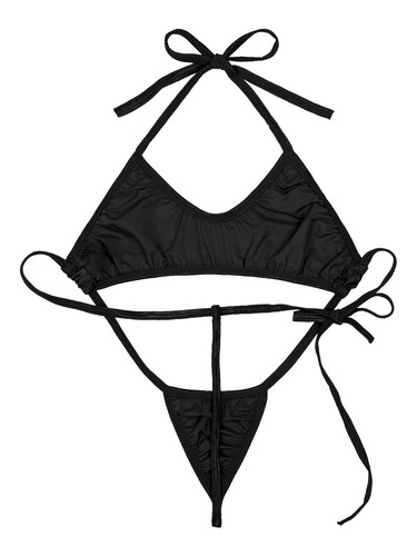 iEFiEL Damen Einteiler Dessous Neckholder High Cut Badeanzug Monokini Badeanzug - Bild 63 von 73