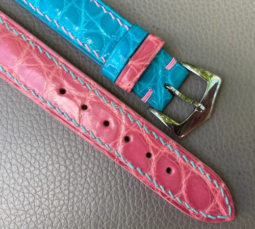 Genuine leather Skin Watch Strap Band size 15 16 17 18 19 20 21 22 23 24 25 26mm - Picture 11 of 13