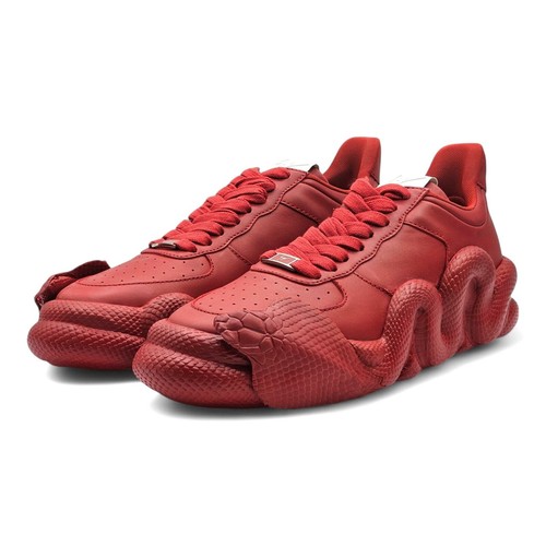 Giuseppe Zanotti x Young Thug Cobras Leather Sneakers Red EU 43 US 10 - NWB $995 - Picture 2 of 11