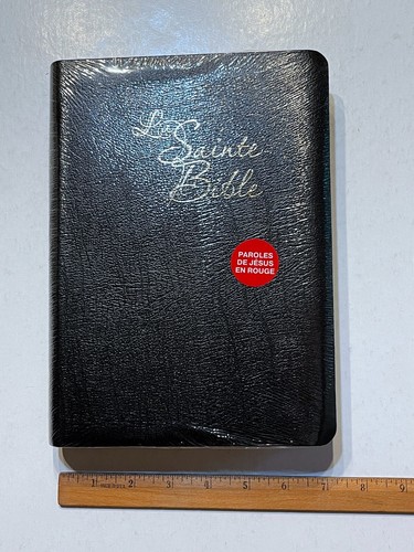 French Bible LARGE PRINT, Segond 1910 Bonded Leather Thumb Index, Red Letter - Picture 12 of 12