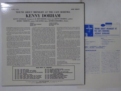 【中古】KENNY DORHAM BLP 1524 LP Kenny Dorham Round About Midnight At The Cafe ~ Blue Note