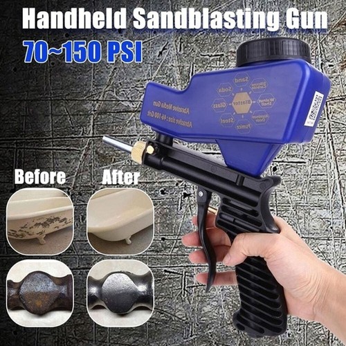 Portable Pneumatic Air Sandblasting Gun Handheld Antirust Abrasive Sand Blaster - Picture 2 of 12