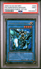 2003 Yugioh Paladin of White Dragon PSA 9 MFC-026 1st Edition Ultra Rare MINT