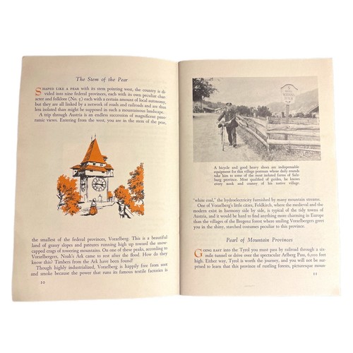 Austria Vintage 60s Travel Booklet American Geo Society Around World Program - Picture 6 of 7