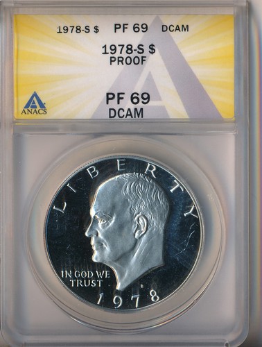 1978-S PROOF EISENHOWER DOLLAR **ANACS PF 69 DCAM** FREE SHIPPING!!