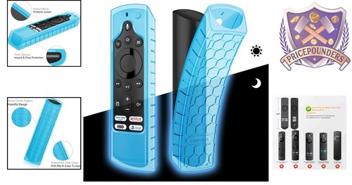 Silicone Case for Smart TV Remote 6.4" Anti-Slip Shockproof Protective Cover - Picture 2 of 9