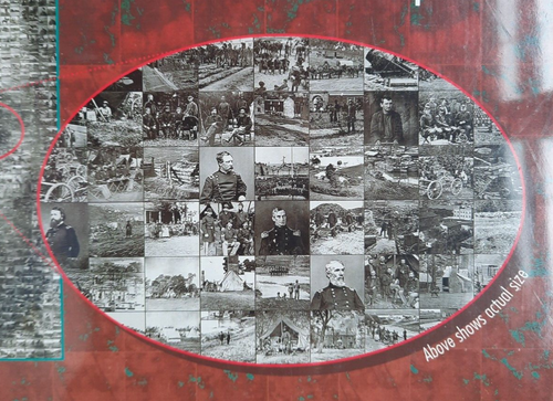 Photomosaics Abe Lincoln Jigsaw Puzzle 1000 Pcs Rob Silver- Civil War MIB Sealed - Picture 3 of 11