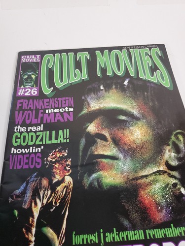 Cult Movies #26 - 1998 Magazine Frankenstein vs Wolfman, Godzilla, Metropolis - Picture 6 of 11